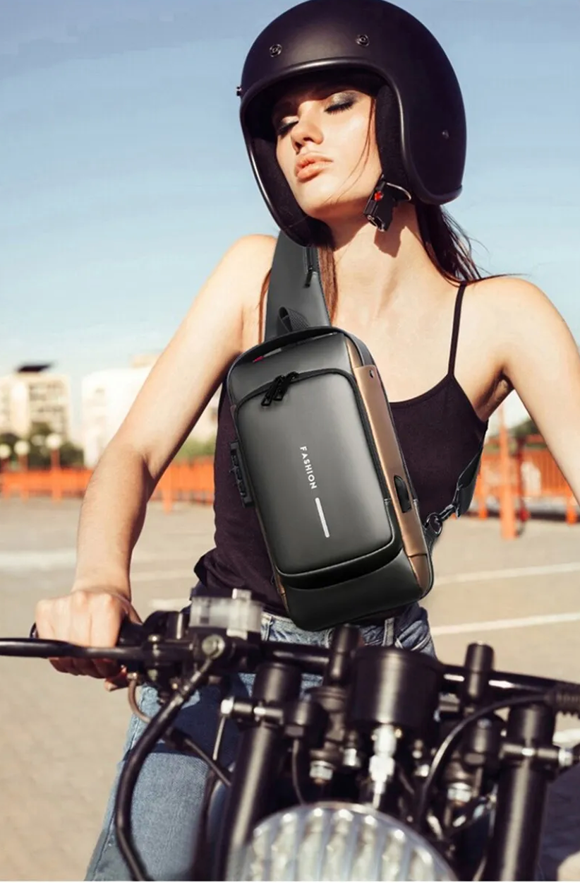 USB Charging Shoulder Bag